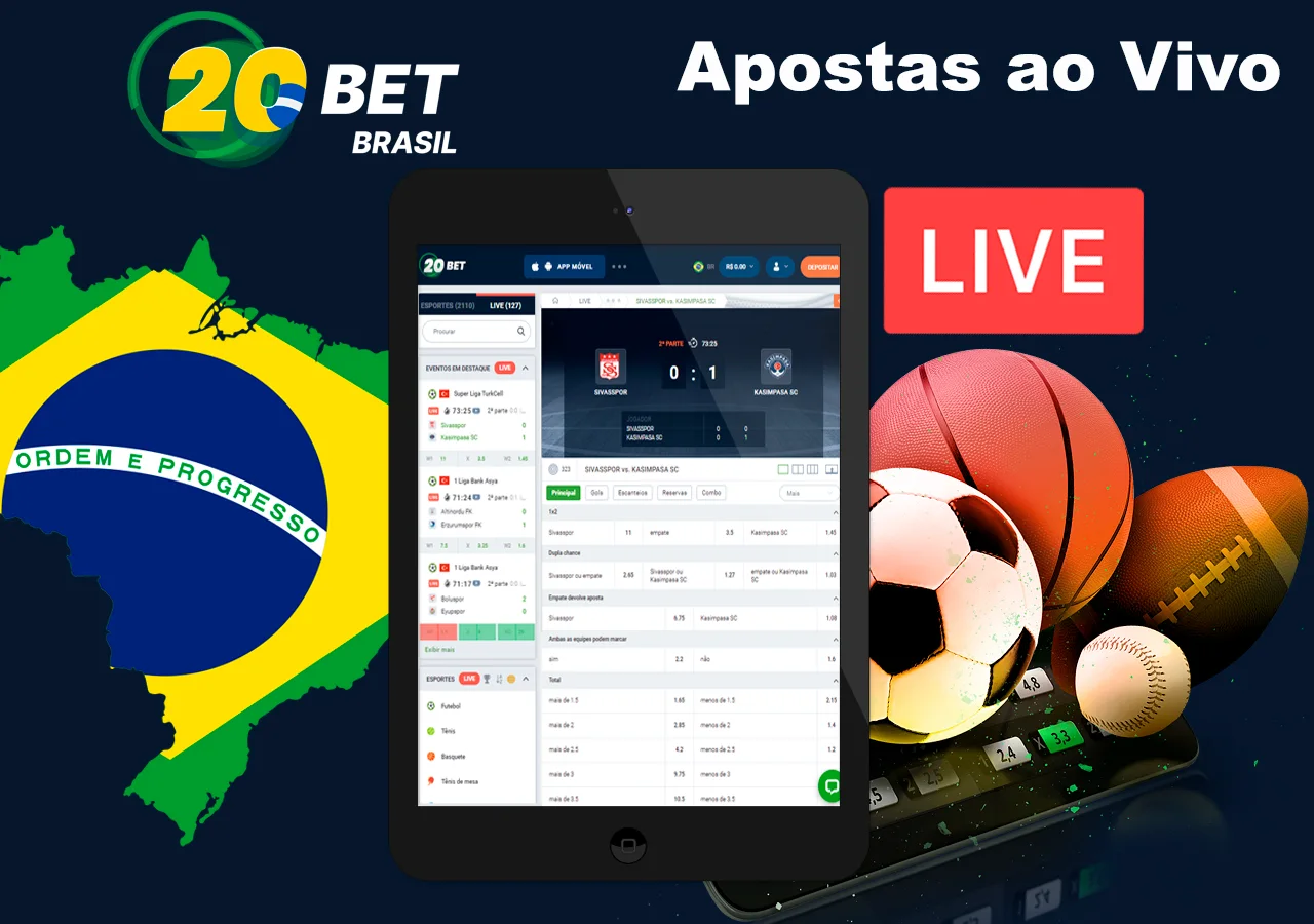 Apostas esportivas ao vivo na 20Bet - Casa de Apostas Oficial no Brasil