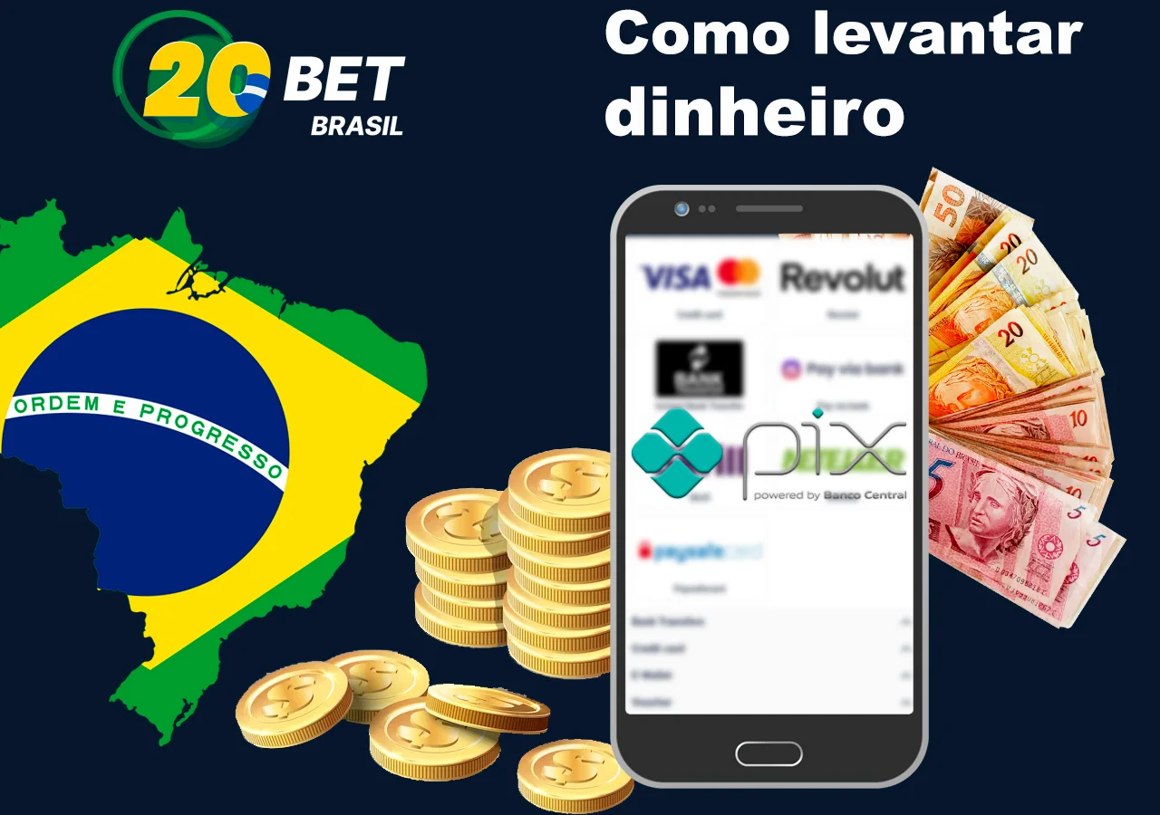 Formas de sacar dinheiro do site oficial da 20Bet no Brasil